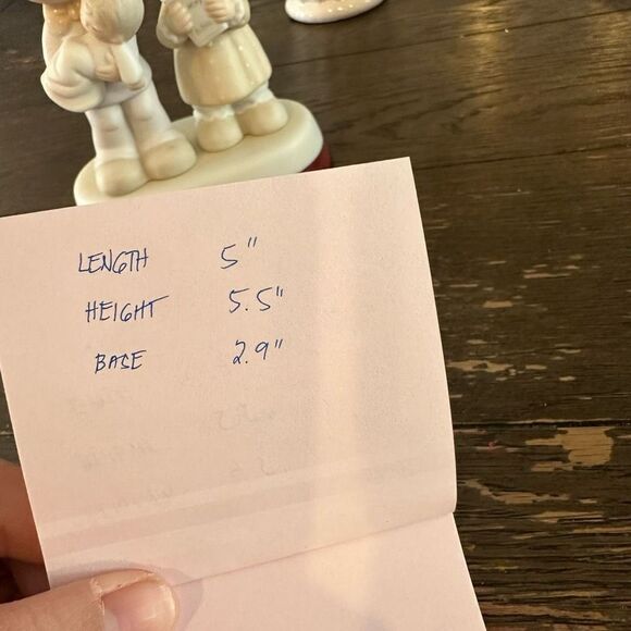 PRECIOUS MOMENTS Vintage 1980 Rejoicing With You Figurine Parents & Baby - Picture 8 of 8